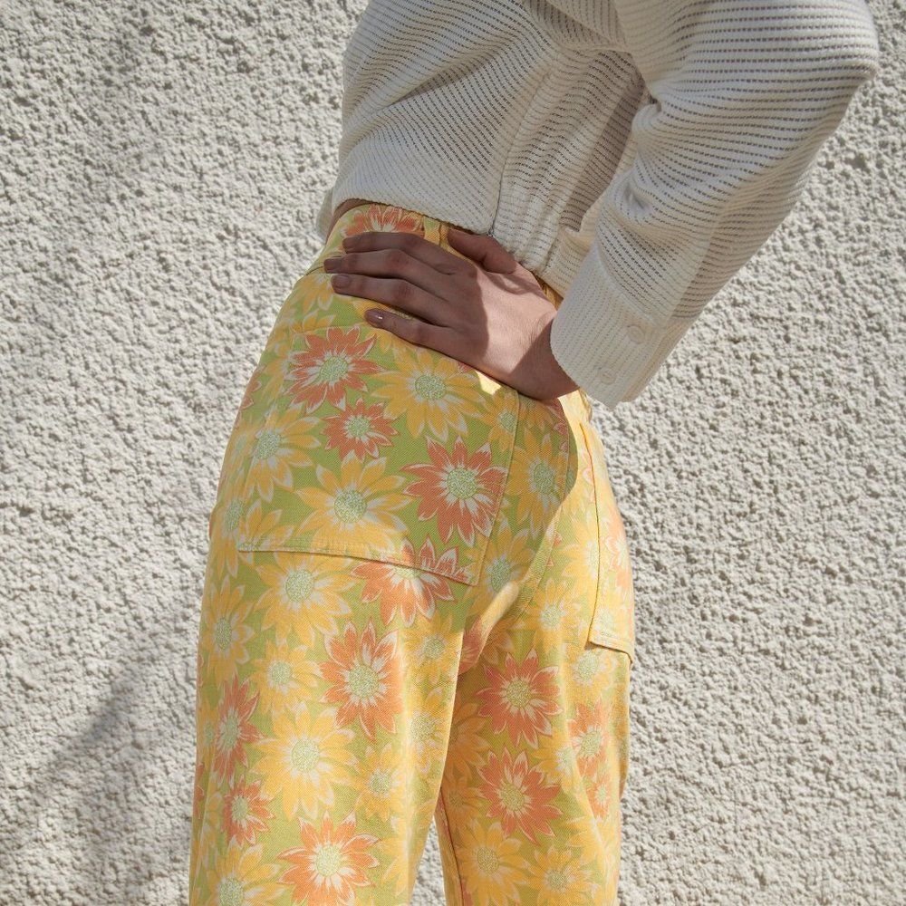 ZARA SUNFLOWER MARINE DENIM JEANS - Picture 13 of 15